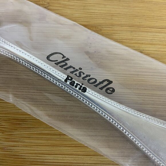 Christofle France Perles ONE Teaspoon Silverplate Flatware NEW Discontinued - Picture 7 of 7